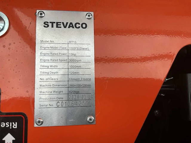 2024 stevaco rt15 utility tractor - afbeelding 12 van  13