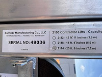 2024 sumner manufacturing 2124 materiaallift / kanaallift - afbeelding 2 van  10