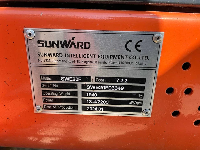 2024 sunward swe20f minigraafmachine - afbeelding 19 van  26