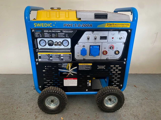 2024 swedic 3 in 1 generator-lasmachine-compressor stroomgenerator - afbeelding 7 van  14