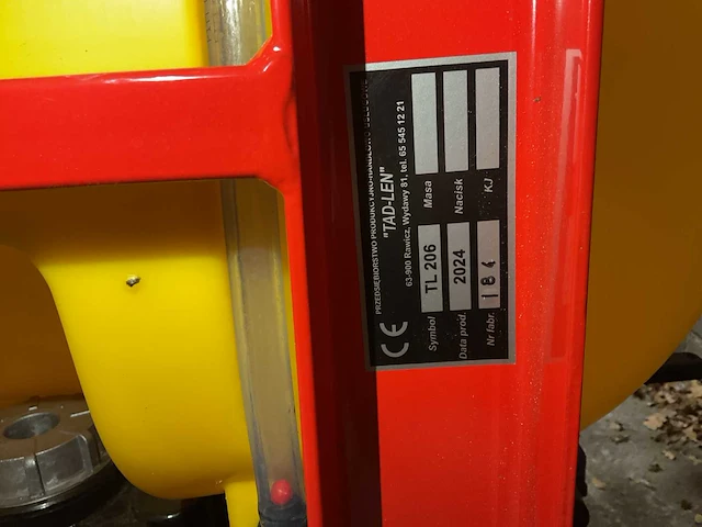 2024 tad-len tl206 veldspuit - afbeelding 3 van  11