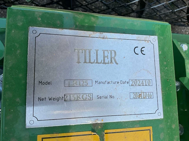2024 tiller lr125 rotorkopeg - afbeelding 7 van  7