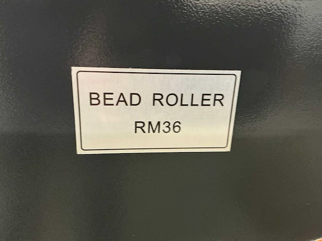 2024 ttmc bead roller rm36 voormachine - afbeelding 2 van  11