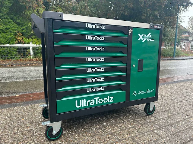 2024 ultratoolz 7/6 jumbo green gereedschapswagen - afbeelding 1 van  14