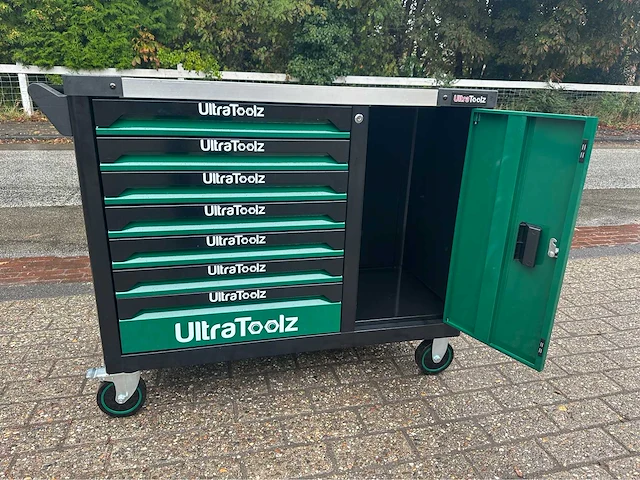 2024 ultratoolz 7/6 jumbo green gereedschapswagen - afbeelding 3 van  14