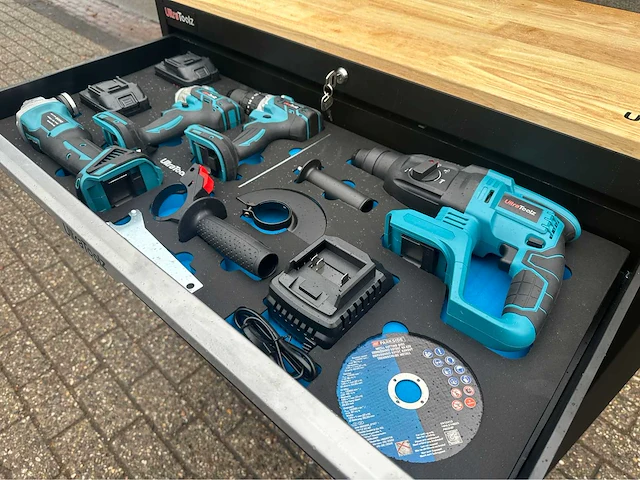 2024 ultratoolz 7/7 xxxl + powertoolz gereedschapswagen - afbeelding 2 van  17