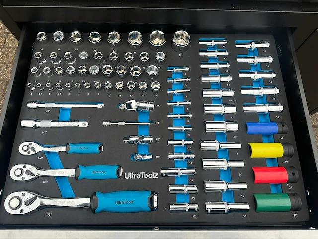 2024 ultratoolz 7/7 xxxl + powertoolz gereedschapswagen - afbeelding 3 van  17