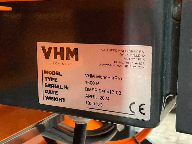 2024 vhm monofilrpro 1600 p kistenvulstation - afbeelding 12 van  12