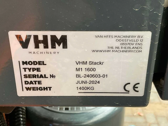 2024 vhm stackr m1 1600 kisten stapel-/ontstapelmachine - afbeelding 13 van  13