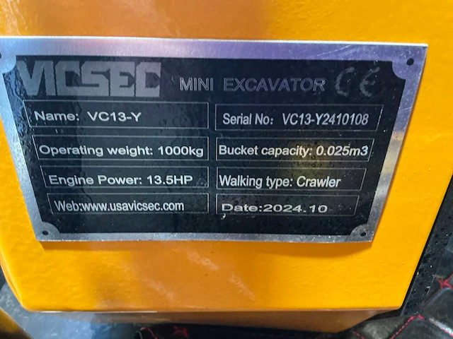 2024 vicsec vc13-y minigraafmachine - afbeelding 6 van  14