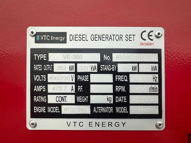 2024 vtc energy ve-360 noodstroomaggregaat - afbeelding 19 van  28