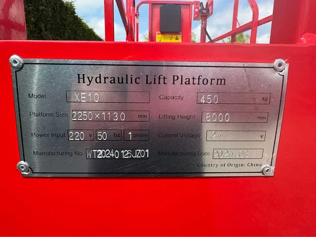 2024 vtc lift xe10 hoogwerker - afbeelding 15 van  22