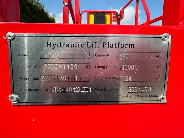 2024 vtc lift xe12 hoogwerker - afbeelding 15 van  22