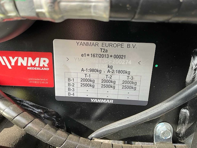 2024 yanmar yt235 compacttractor - afbeelding 29 van  30
