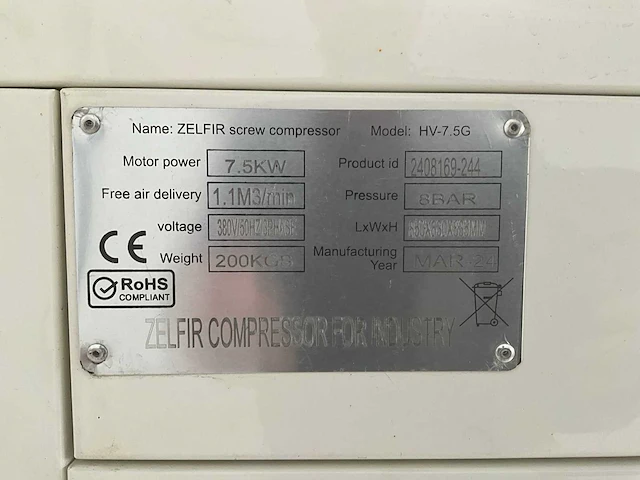 2024 zelfir 300 schroefcompressor - afbeelding 18 van  18