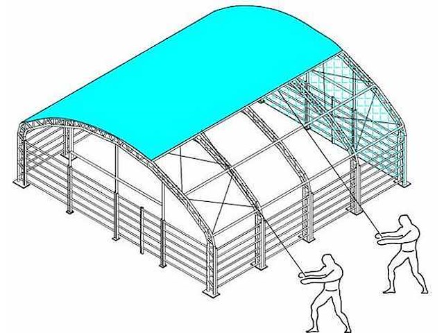 2025 - easy-going - (10x10x4,5 meter) - dierenverblijf / shelter 10 meter - afbeelding 4 van  15