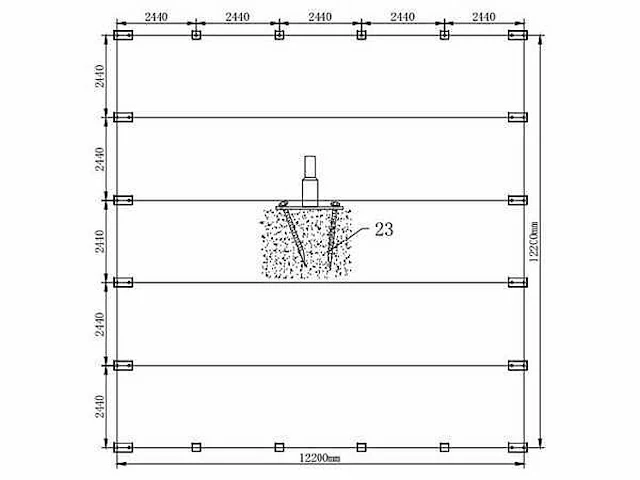 2025 - easy-going - (12x12x5 meter) - dierenverblijf / shelter 12 meter - afbeelding 11 van  13
