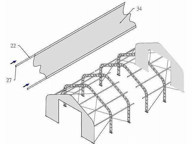 2025 - easy-going - (15,25x10,0x5,20 meter) - garage / tent / opslag shelter 335017dp. - afbeelding 3 van  9