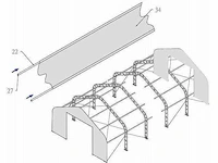 2025 - easy-going - (15,25x10,0x5,20 meter) - garage / tent / opslag shelter 335017dp. - afbeelding 3 van  9