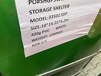 2025 - easy-going - (15,25x10,0x5,20 meter) - garage / tent / opslag shelter 335017dp. - afbeelding 9 van  9