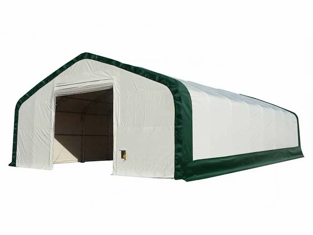 2025 - easy-going - (18,30x12,20x6,40 meter) - army green / garage / tent / opslag shelter 406021dp - afbeelding 1 van  14