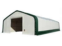 2025 - easy-going - (18,30x12,20x6,40 meter) - army green / garage / tent / opslag shelter 406021dp