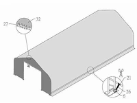 2025 - easy-going - (18,3x9,15x6,1 meter) - garage tent / opslag shelter 306020dp - afbeelding 2 van  12