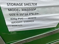 2025 - easy-going - (18,3x9,15x6,1 meter) - garage tent / opslag shelter 306020dp - afbeelding 3 van  12