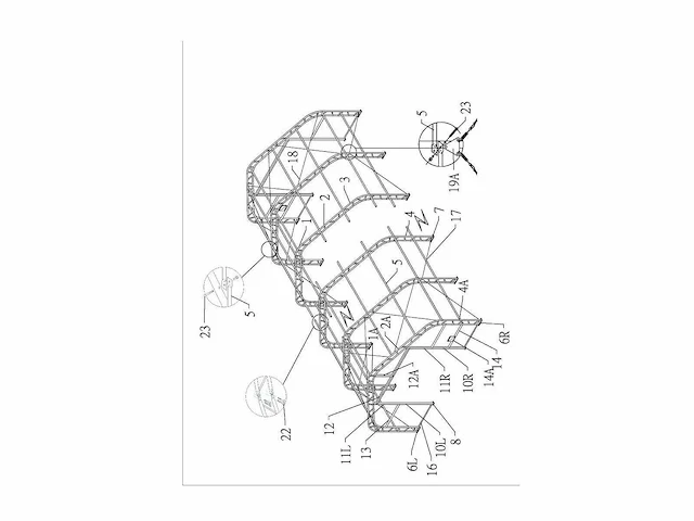 2025 - easy-going - (18,3x9,15x6,1 meter) - garage tent / opslag shelter 306020dp - afbeelding 7 van  12