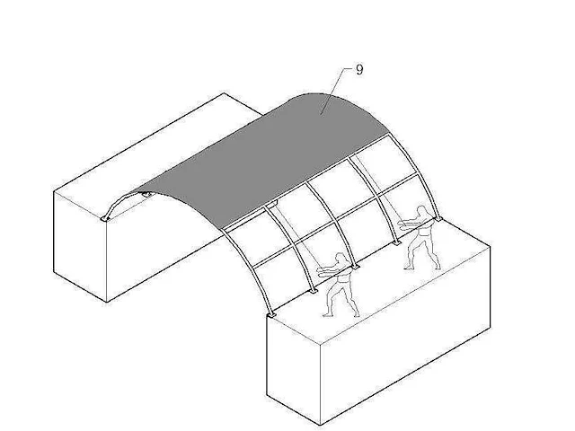 2025 - easy-going - 2024 - (6x6x2 meter) - shelter overkapping / tent tussen 2 containers c2040h - afbeelding 10 van  18