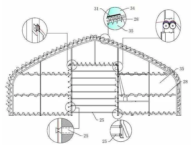 2025 - easy-going - (30,5x15,25x7,01 meter) - garage tent / opslag shelter 5010023p - afbeelding 5 van  23