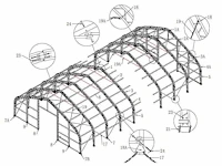 2025 - easy-going - (30,5x15,25x7,01 meter) - garage tent / opslag shelter 5010023p - afbeelding 18 van  23