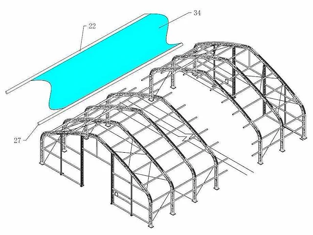 2025 - easy-going - (30,5x15,25x7,01 meter) - garage tent / opslag shelter 5010023p - afbeelding 23 van  23