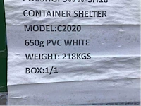 2025 - easy-going - (6x6x2 meter) - shelter overkapping / tent tussen 2 containers c2020 - afbeelding 28 van  28
