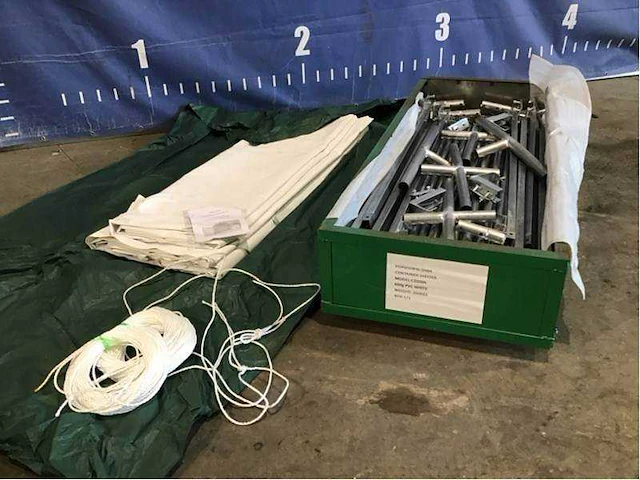 2025 - easy-going - (6x6x2 meter) - shelter overkapping / tent tussen 2 containers c2020h - afbeelding 4 van  18