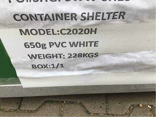 2025 - easy-going - (6x6x2 meter) - shelter overkapping / tent tussen 2 containers c2020h - afbeelding 14 van  18