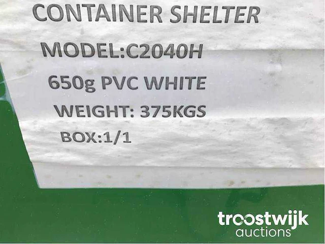2025 - easy-going - (6x6x2 meter) - shelter overkapping / tent tussen 2 containers c2040h - afbeelding 16 van  18