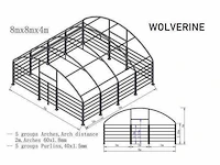 2025 - easy-going - (8x8x4,0 meter) - dierenverblijf / shelter 8 meter - afbeelding 8 van  14