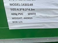 2025 - easy-going - (9,20x4,30x4,30 meter) - garage tent / opslag shelter 143014r - afbeelding 7 van  15