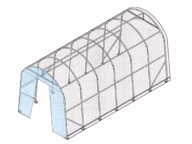 2025 - easy-going - (9,20x4,30x4,30 meter) - garage tent / opslag shelter 143014r - afbeelding 1 van  15