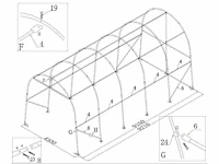 2025 - easy-going - (9,20x4,30x4,30 meter) - garage tent / opslag shelter 143014r - afbeelding 10 van  15