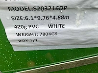 2025 - easy-going - (9,76x6,10x4,88 meter) - garage / tent / opslag shelter s203216dp - afbeelding 5 van  9