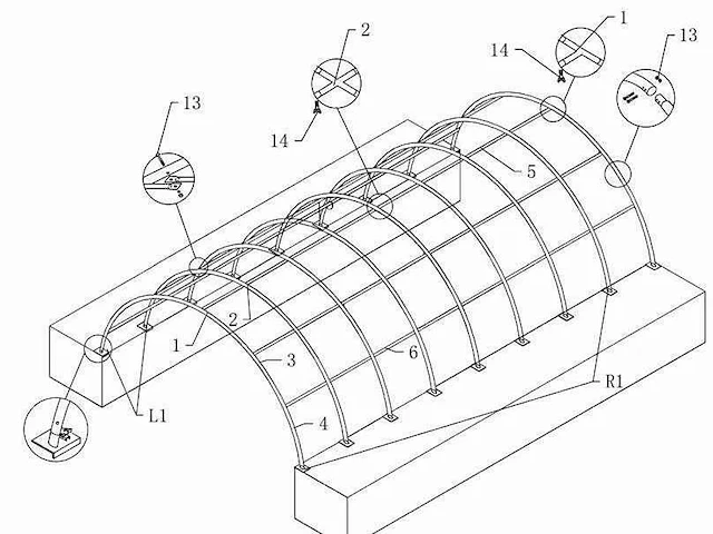 2025 - easy-going (6x12x2 meter) - shelter overkapping / tent tussen 2 containers c2040 - afbeelding 11 van  17