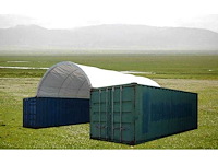 2025 - easy-going (6x12x2 meter) - shelter overkapping / tent tussen 2 containers c2040 - afbeelding 1 van  17
