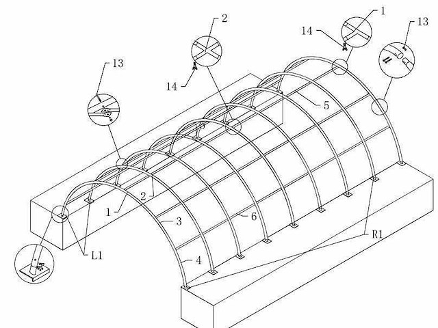 2025 - easy-going (6x12x2 meter) - shelter overkapping / tent tussen 2 containers c2040 - afbeelding 11 van  17