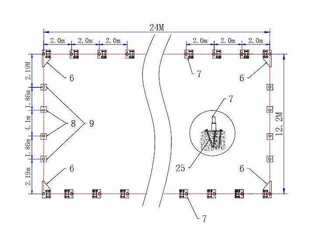 2025 - easygoing - (24x12,20x6,10 meter) - garage tent / opslag shelter 408020r - afbeelding 5 van  23