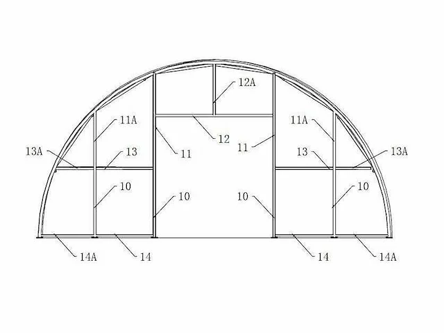 2025 - easygoing - (24x12,20x6,10 meter) - garage tent / opslag shelter 408020r - afbeelding 7 van  23