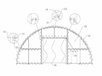 2025 - easygoing - (24x12,20x6,10 meter) - garage tent / opslag shelter 408020r - afbeelding 9 van  23