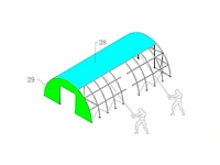 2025 - easygoing - (24x12,20x6,10 meter) - garage tent / opslag shelter 408020r - afbeelding 11 van  23