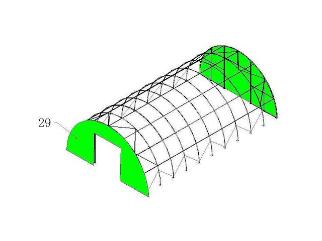 2025 - easygoing - (24x12,20x6,10 meter) - garage tent / opslag shelter 408020r - afbeelding 17 van  23